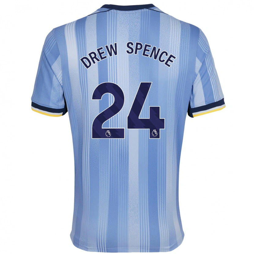 Danxen Dětské Drew Spence #24 Světle Modrá Daleko Hráčské Dresy 2024/25 Dres