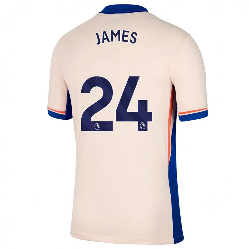 Danxen Dětské Reece James #24 Světle Béžová Daleko Hráčské Dresy 2024/25 Dres