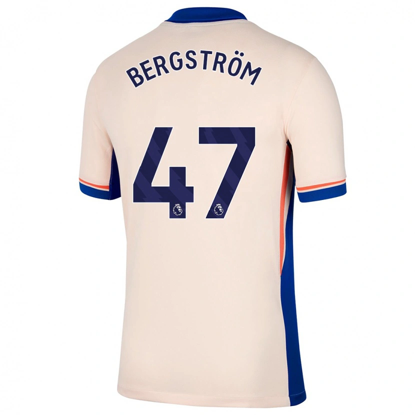 Danxen Dětské Lucas Bergström #47 Světle Béžová Daleko Hráčské Dresy 2024/25 Dres