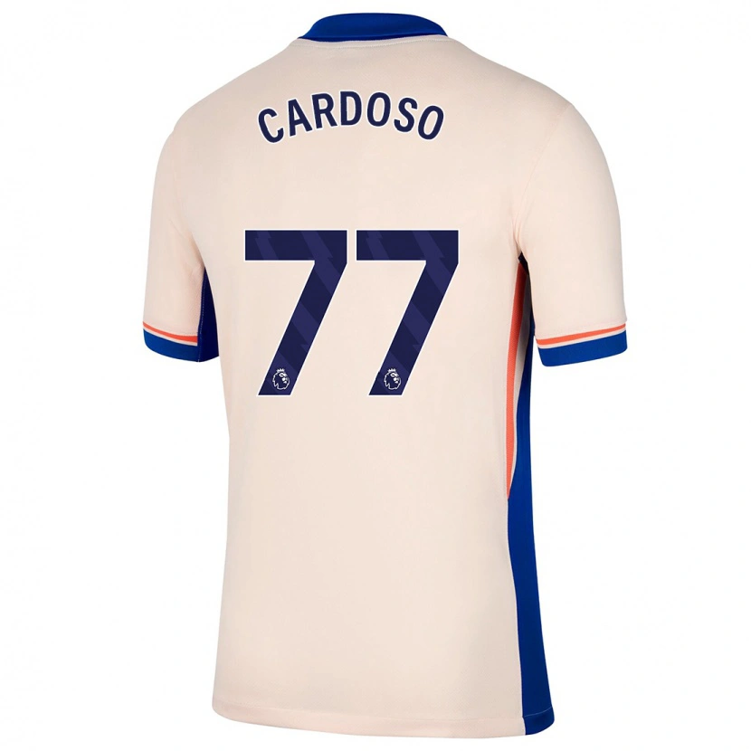 Danxen Dětské Leo Cardoso #77 Světle Béžová Daleko Hráčské Dresy 2024/25 Dres