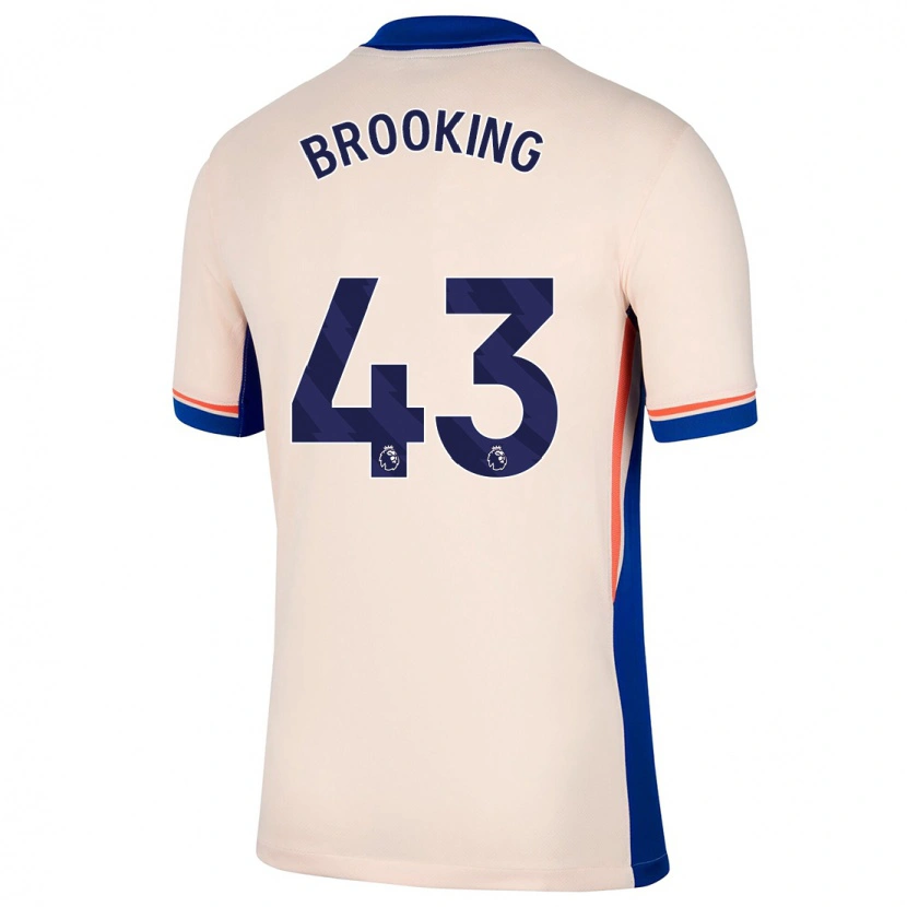 Danxen Dětské Josh Brooking #43 Světle Béžová Daleko Hráčské Dresy 2024/25 Dres