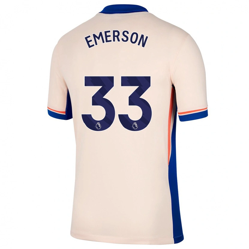 Danxen Dětské Emerson #33 Světle Béžová Daleko Hráčské Dresy 2024/25 Dres