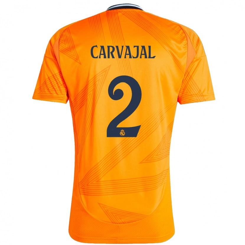 Danxen Dětské Daniel Carvajal #2 Pomerančový Daleko Hráčské Dresy 2024/25 Dres