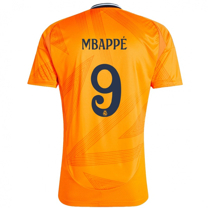 Danxen Dětské Kylian Mbappé #9 Pomerančový Daleko Hráčské Dresy 2024/25 Dres