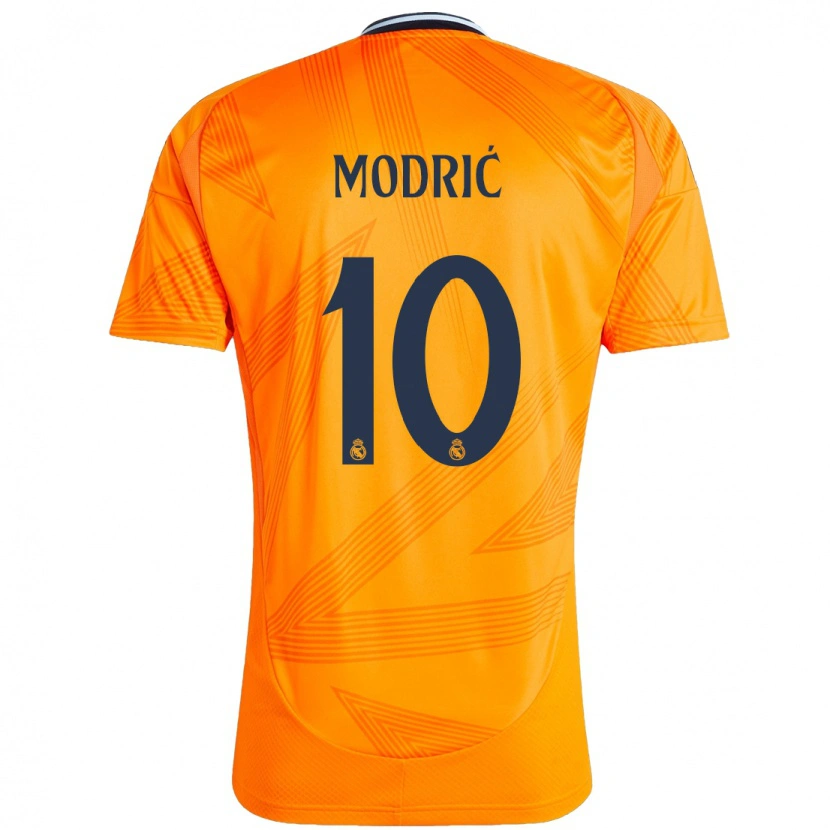 Danxen Dětské Luka Modric #10 Pomerančový Daleko Hráčské Dresy 2024/25 Dres