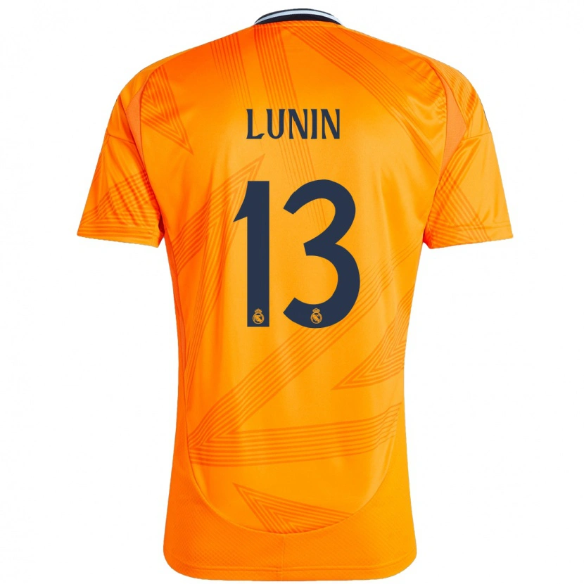 Danxen Dětské Andriy Lunin #13 Pomerančový Daleko Hráčské Dresy 2024/25 Dres