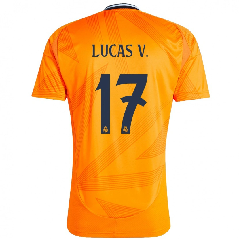 Danxen Dětské Lucas Vázquez #17 Pomerančový Daleko Hráčské Dresy 2024/25 Dres