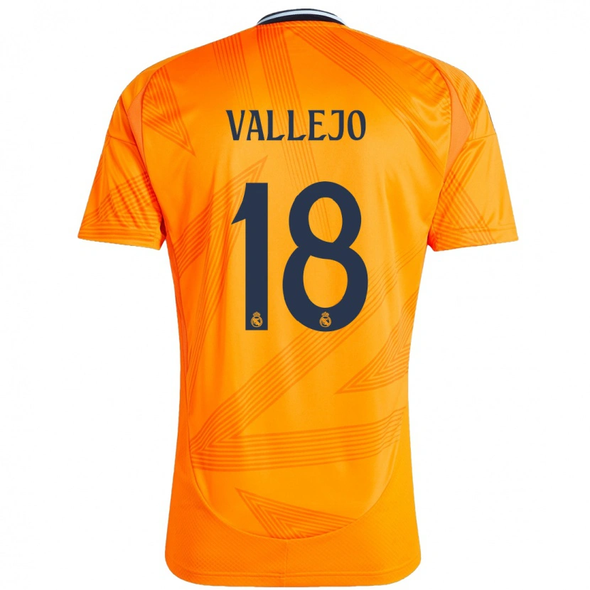 Danxen Dětské Jesús Vallejo #18 Pomerančový Daleko Hráčské Dresy 2024/25 Dres