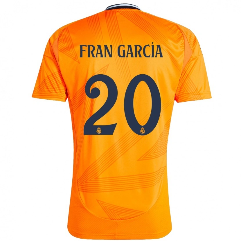 Danxen Dětské Fran García #20 Pomerančový Daleko Hráčské Dresy 2024/25 Dres