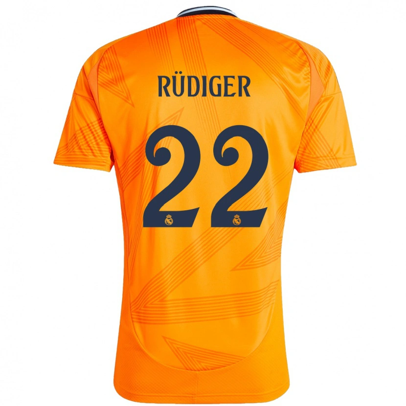 Danxen Dětské Antonio Rüdiger #22 Pomerančový Daleko Hráčské Dresy 2024/25 Dres