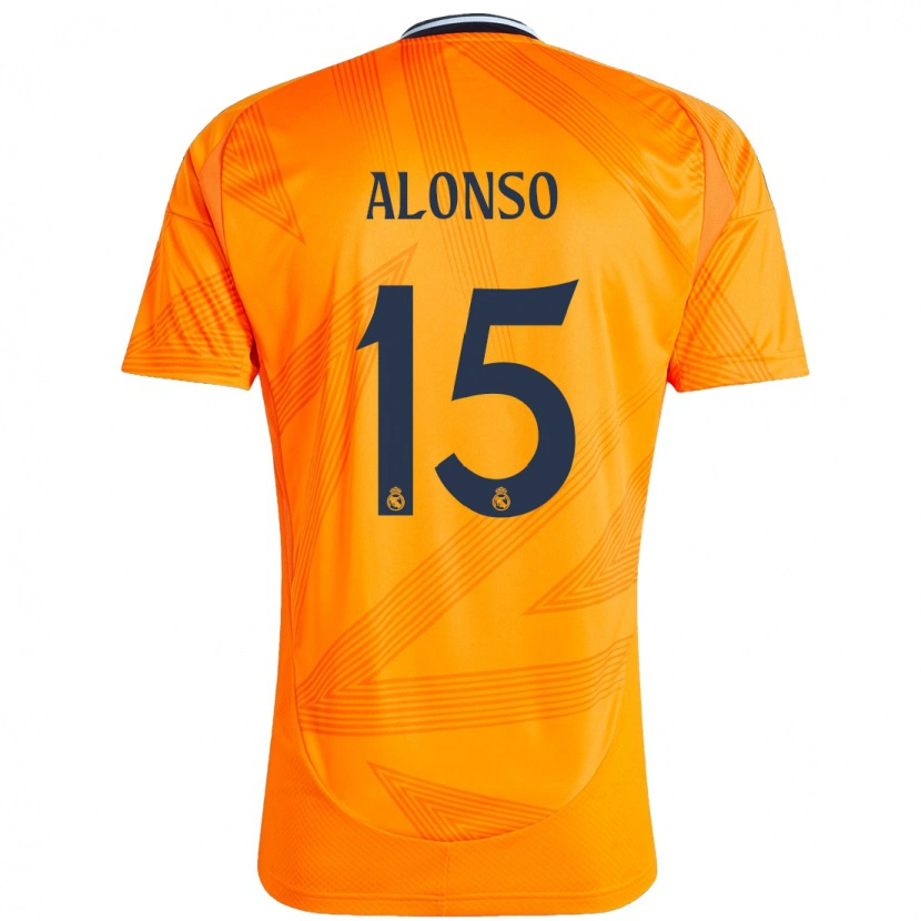 Danxen Dětské Borja Alonso #15 Pomerančový Daleko Hráčské Dresy 2024/25 Dres