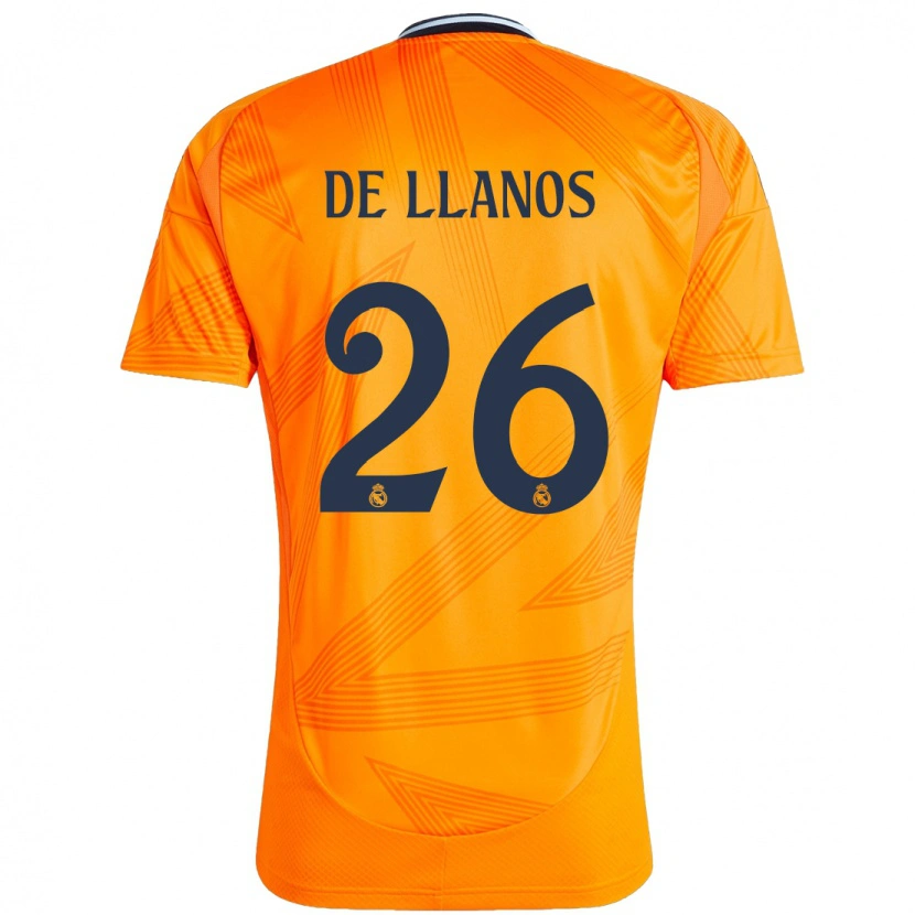 Danxen Dětské Hugo De Llanos #26 Pomerančový Daleko Hráčské Dresy 2024/25 Dres