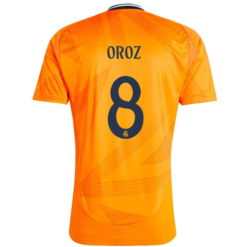 Danxen Dětské Maite Oroz #8 Pomerančový Daleko Hráčské Dresy 2024/25 Dres