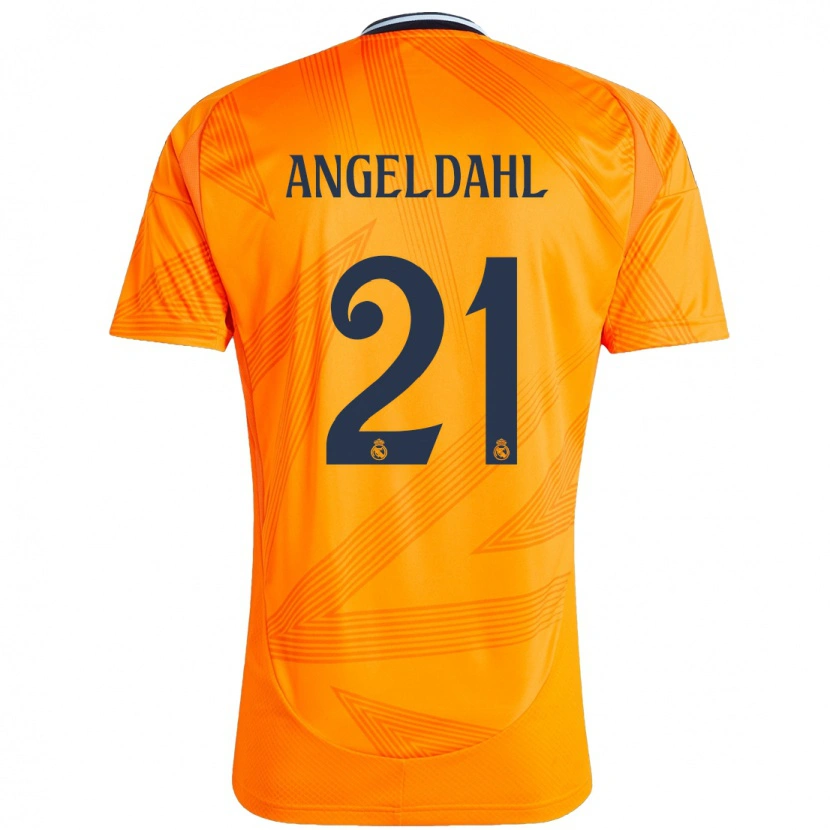 Danxen Dětské Filippa Angeldahl #21 Pomerančový Daleko Hráčské Dresy 2024/25 Dres