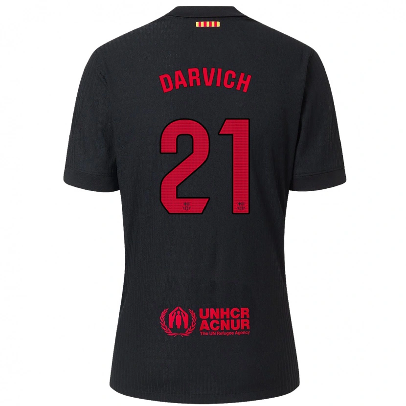 Danxen Dětské Noah Darvich #21 Černá Červená Daleko Hráčské Dresy 2024/25 Dres