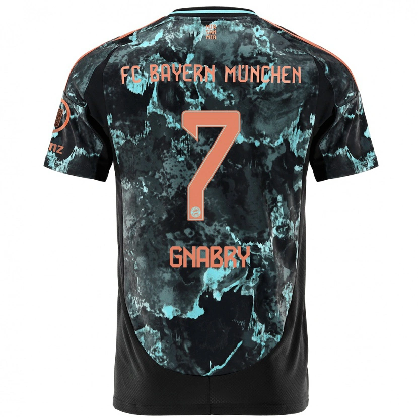 Danxen Dětské Serge Gnabry #7 Černý Daleko Hráčské Dresy 2024/25 Dres