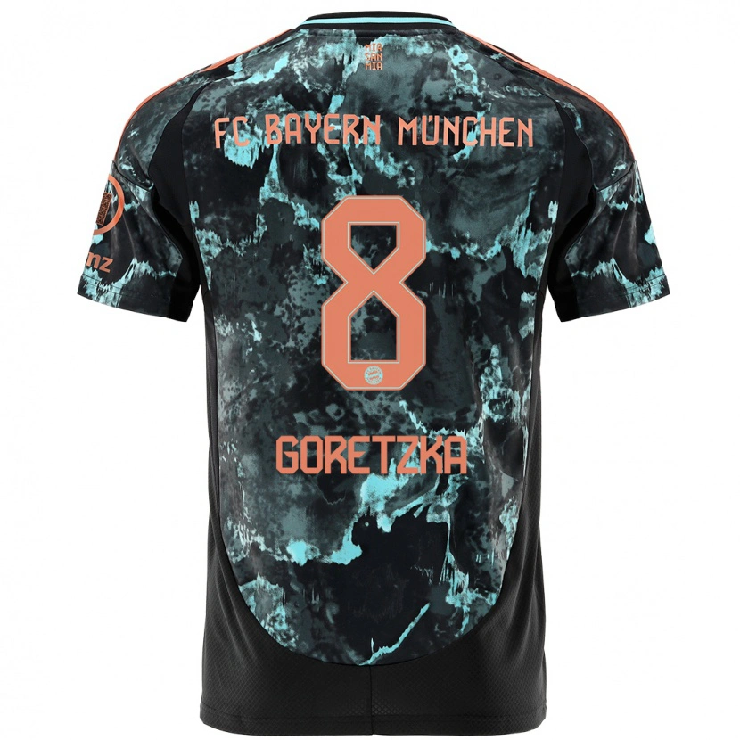 Danxen Dětské Leon Goretzka #8 Černý Daleko Hráčské Dresy 2024/25 Dres