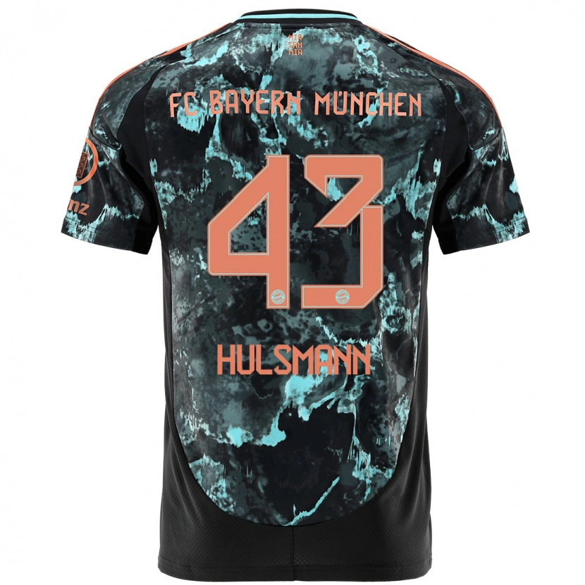 Danxen Dětské Tom Hülsmann #43 Černý Daleko Hráčské Dresy 2024/25 Dres