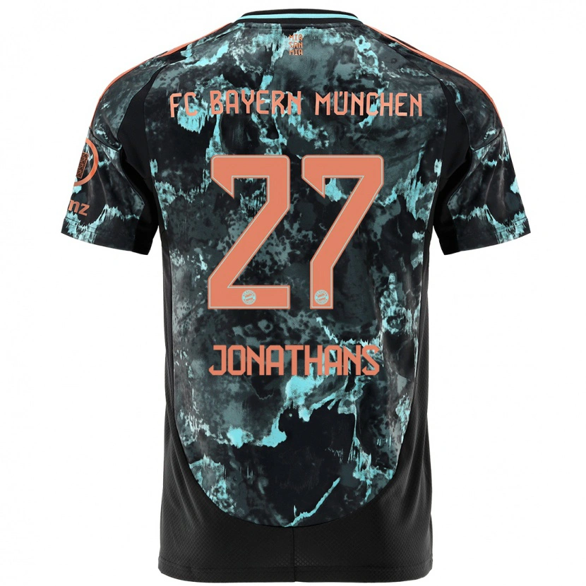 Danxen Dětské David Jonathans #27 Černý Daleko Hráčské Dresy 2024/25 Dres