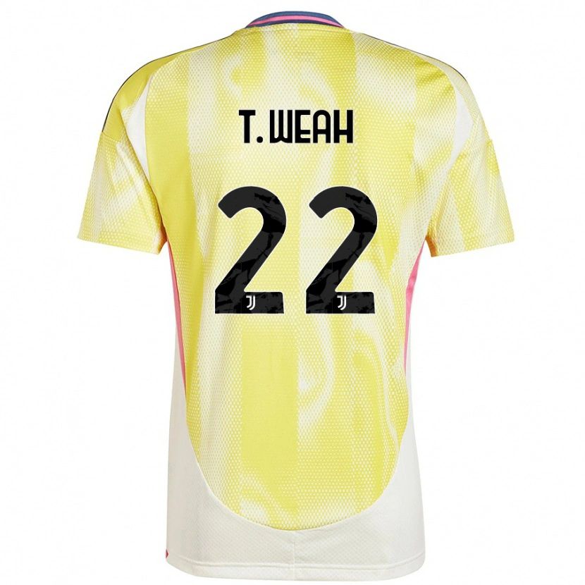 Danxen Dětské Timothy Weah #22 Solární Žlutá Daleko Hráčské Dresy 2024/25 Dres