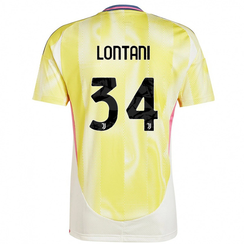 Danxen Dětské Matteo Lontani #34 Solární Žlutá Daleko Hráčské Dresy 2024/25 Dres