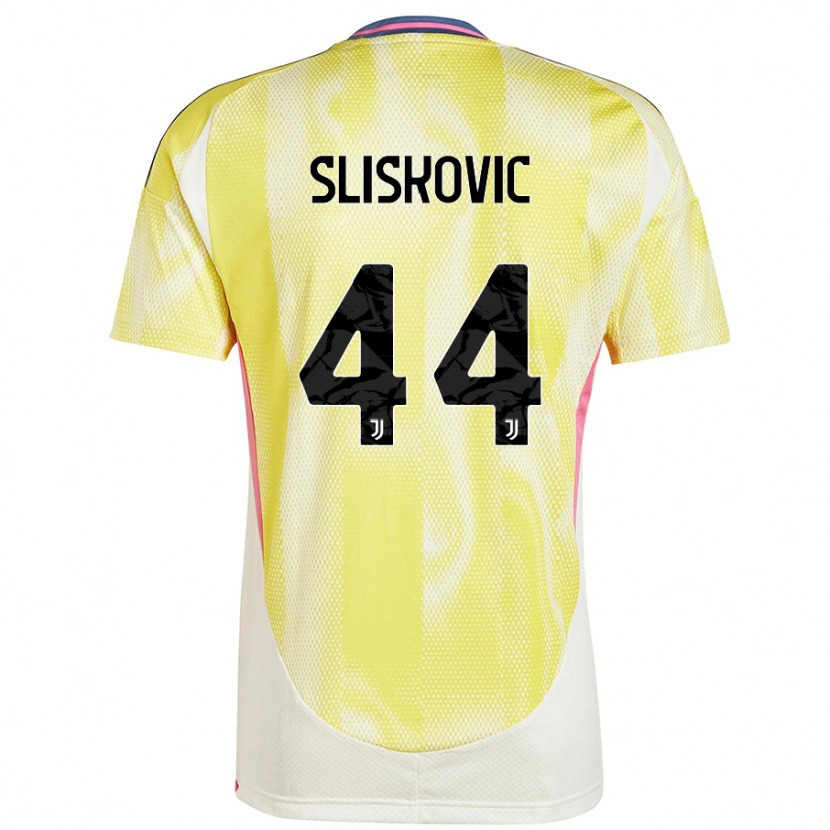 Danxen Dětské Gloria Slišković #44 Solární Žlutá Daleko Hráčské Dresy 2024/25 Dres