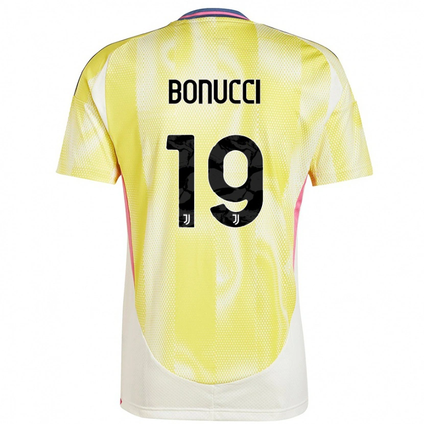 Danxen Dětské Leonardo Bonucci #19 Solární Žlutá Daleko Hráčské Dresy 2024/25 Dres