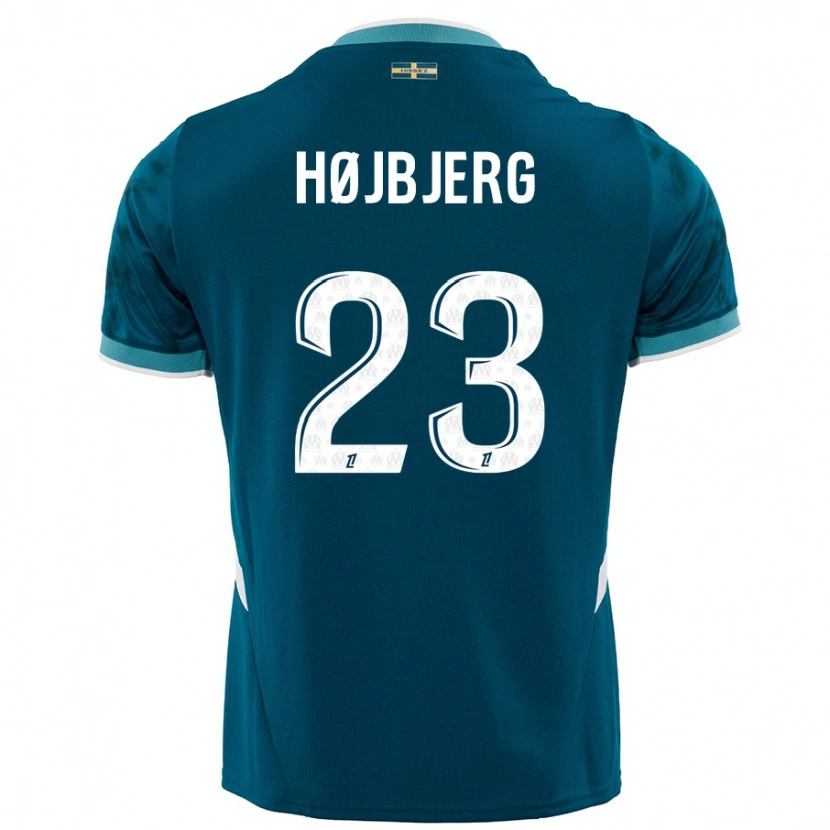 Danxen Dětské Pierre-Emile Højbjerg #23 Tyrkysově Modré Daleko Hráčské Dresy 2024/25 Dres