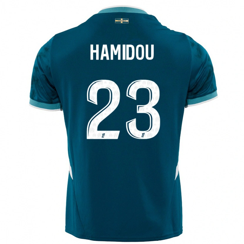 Danxen Dětské Jamila Hamidou #23 Tyrkysově Modré Daleko Hráčské Dresy 2024/25 Dres