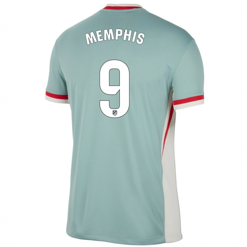 Danxen Dětské Memphis Depay #9 Světle Béžově Modrá Daleko Hráčské Dresy 2024/25 Dres