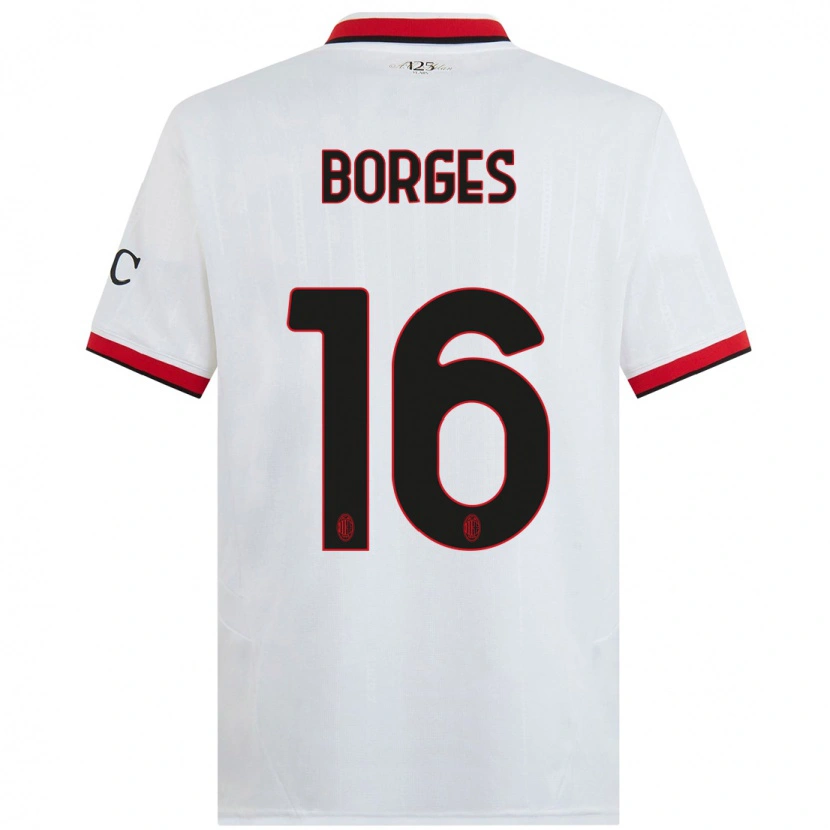 Danxen Dětské Lenny Borges #16 Bílá Černá Červená Daleko Hráčské Dresy 2024/25 Dres