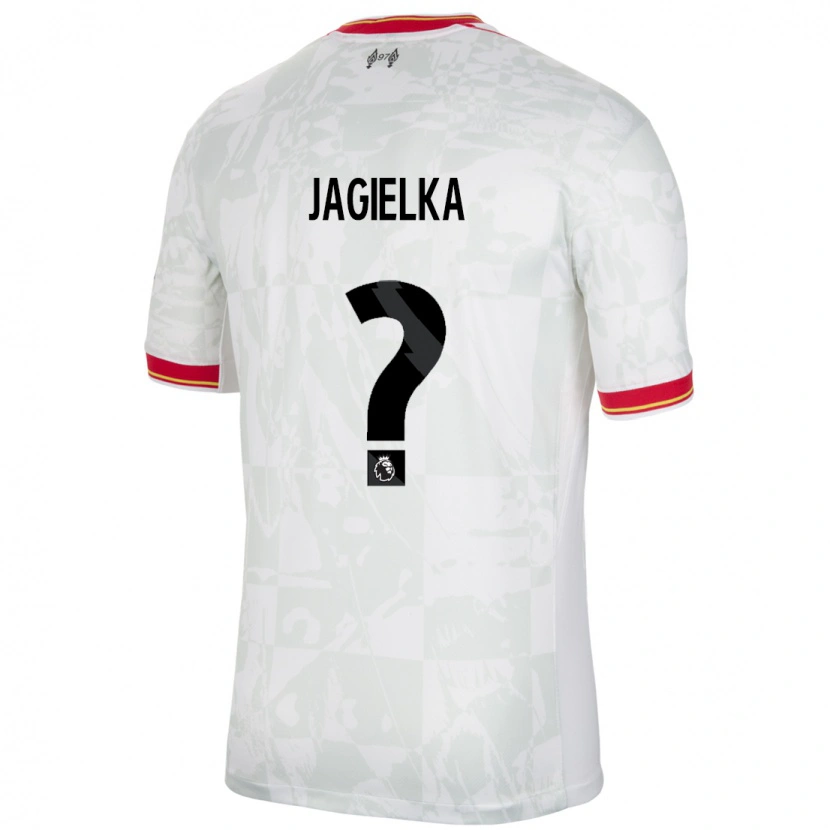 Danxen Dětské Zac Jagielka #0 Bílá Červená Černá Třetí Hráčské Dresy 2024/25 Dres