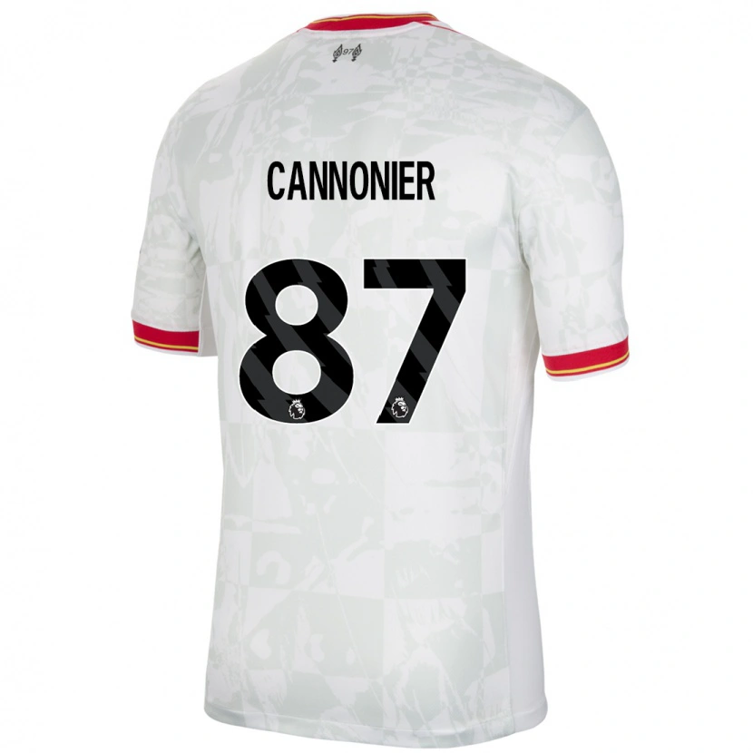 Danxen Dětské Oakley Cannonier #87 Bílá Červená Černá Třetí Hráčské Dresy 2024/25 Dres