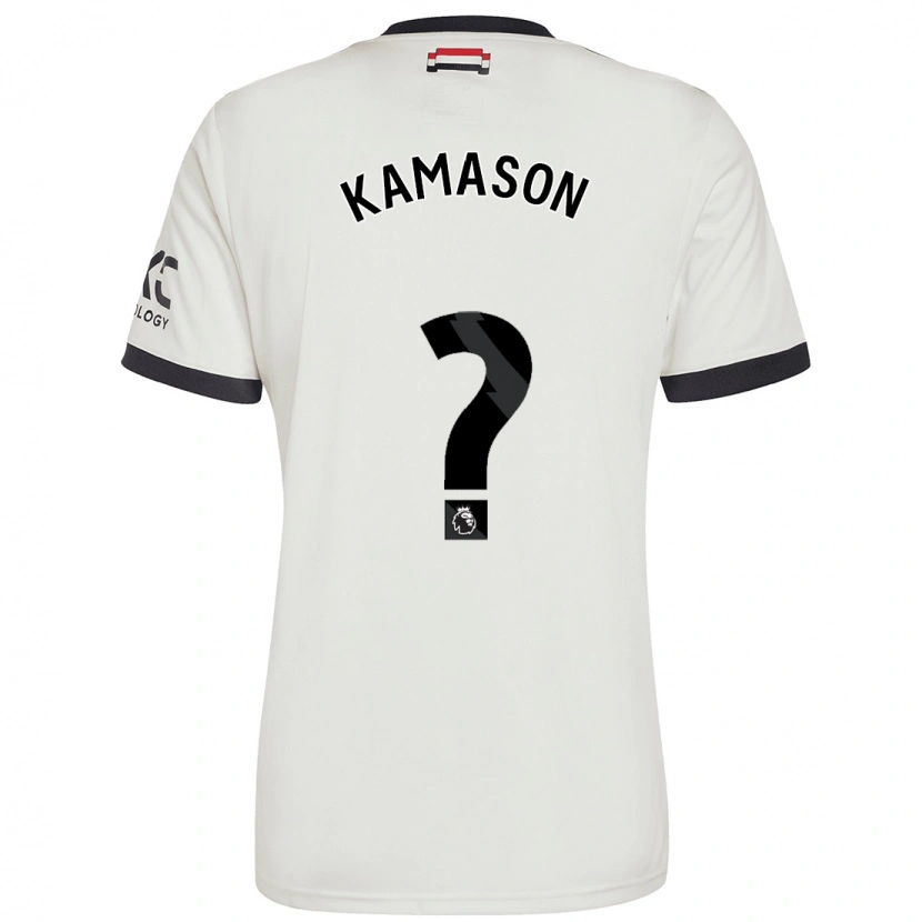 Danxen Dětské Jaydan Kamason #0 Off White Třetí Hráčské Dresy 2024/25 Dres