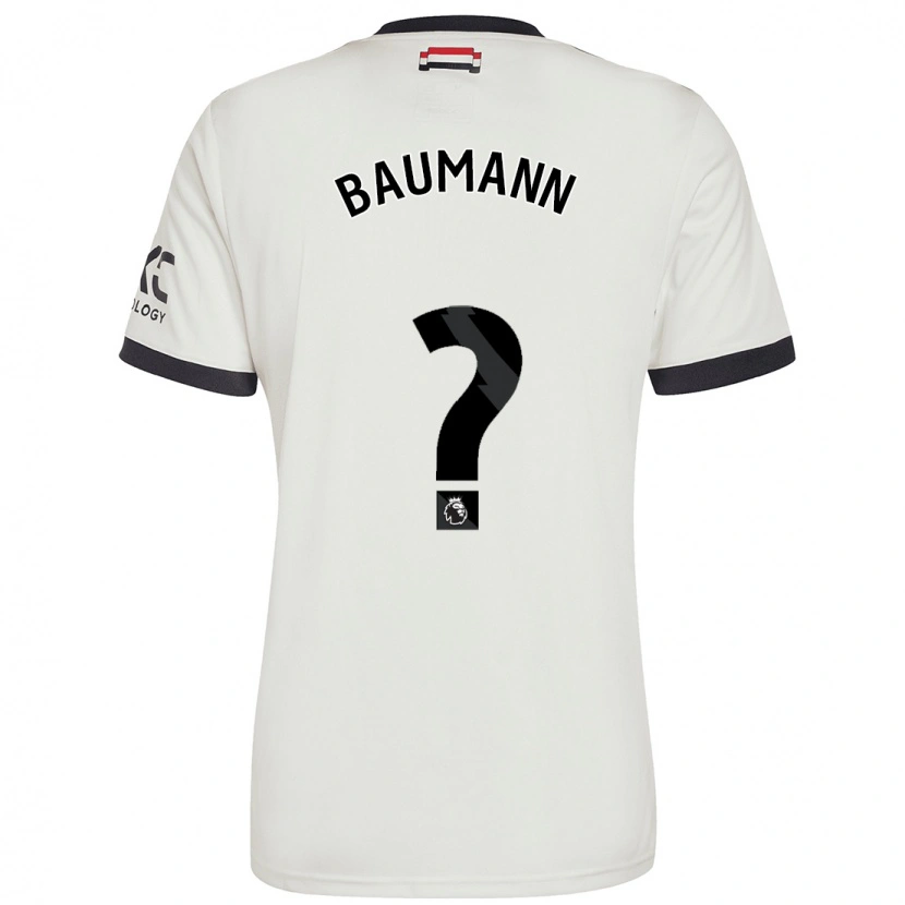 Danxen Dětské Zach Baumann #0 Off White Třetí Hráčské Dresy 2024/25 Dres