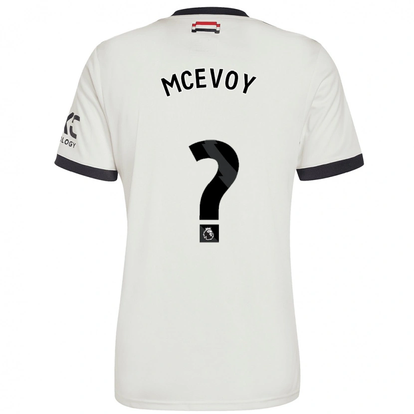 Danxen Dětské Jay Mcevoy #0 Off White Třetí Hráčské Dresy 2024/25 Dres