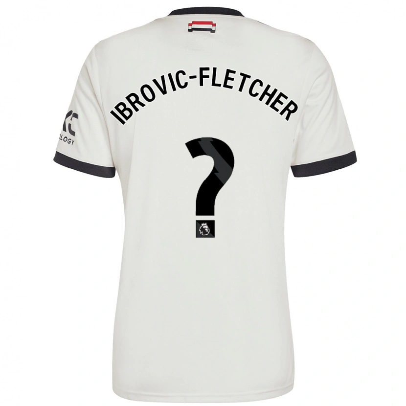 Danxen Dětské Edward Ibrovic-Fletcher #0 Off White Třetí Hráčské Dresy 2024/25 Dres