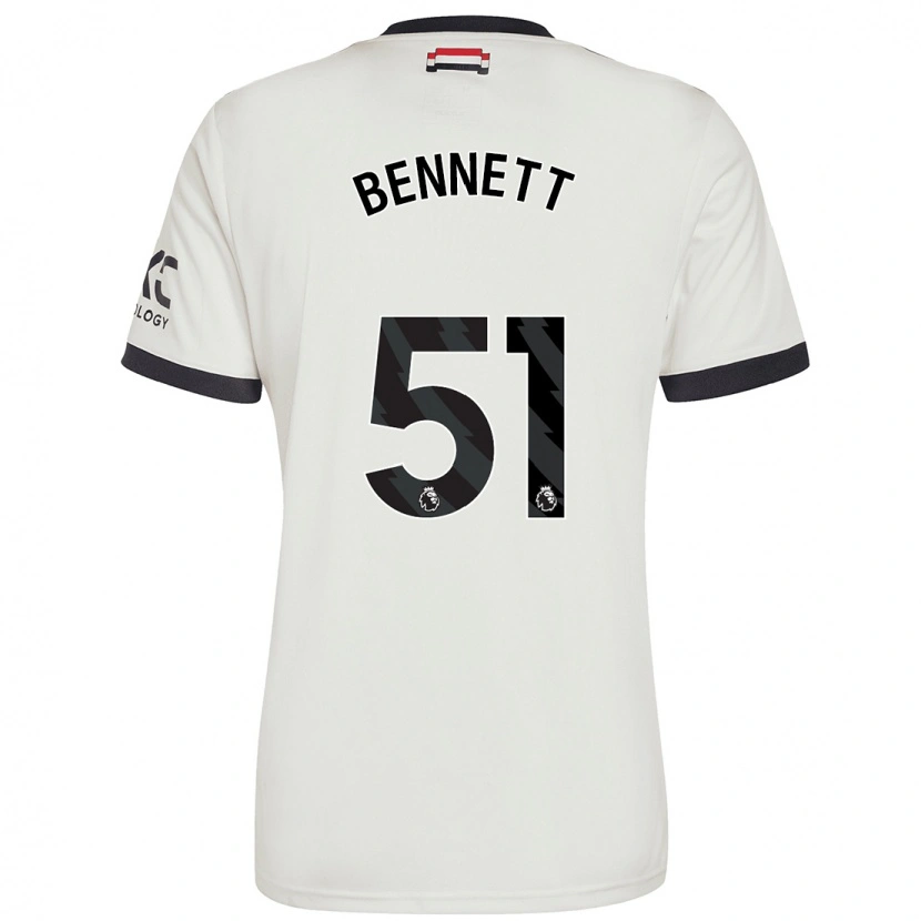 Danxen Dětské Rhys Bennett #51 Off White Třetí Hráčské Dresy 2024/25 Dres