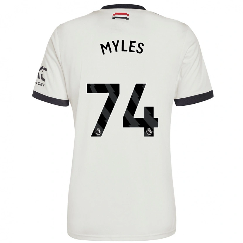 Danxen Dětské Tom Myles #74 Off White Třetí Hráčské Dresy 2024/25 Dres