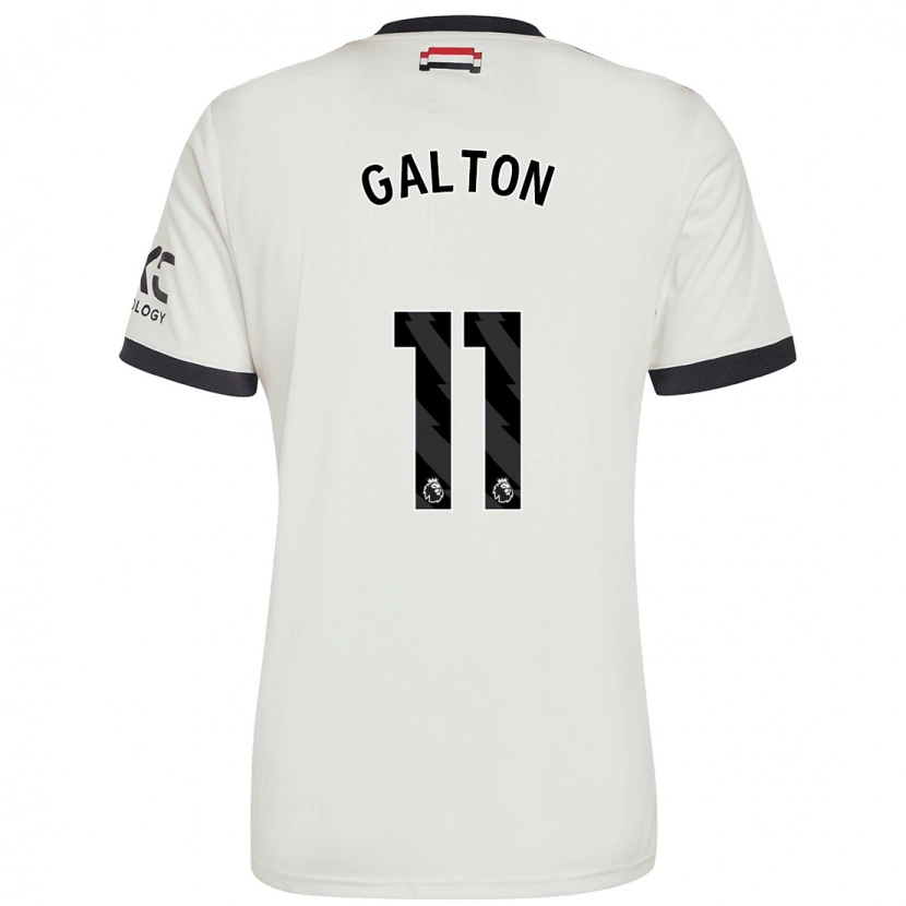 Danxen Dětské Leah Galton #11 Off White Třetí Hráčské Dresy 2024/25 Dres