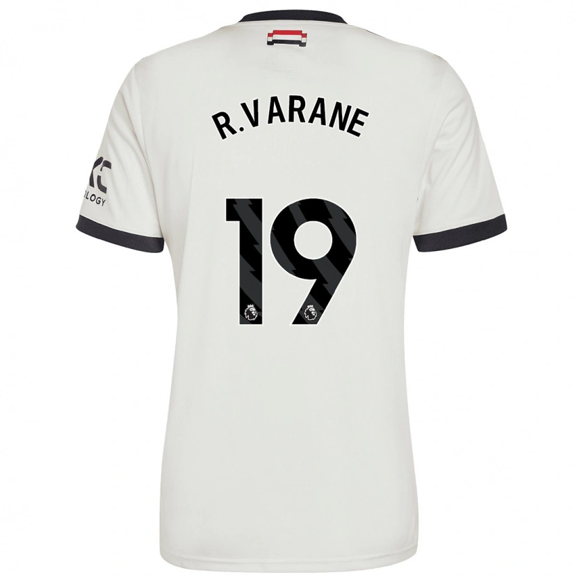 Danxen Dětské Raphaël Varane #19 Off White Třetí Hráčské Dresy 2024/25 Dres