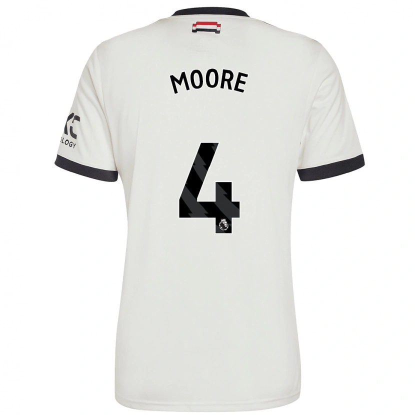 Danxen Dětské Jade Moore #4 Off White Třetí Hráčské Dresy 2024/25 Dres