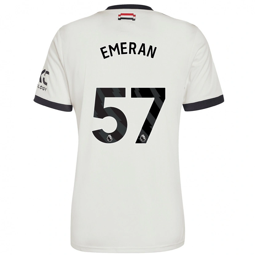 Danxen Dětské Noam Emeran #57 Off White Třetí Hráčské Dresy 2024/25 Dres