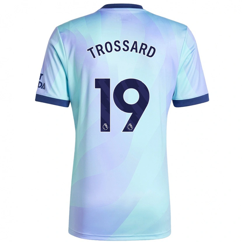 Danxen Dětské Leandro Trossard #19 Aqua Třetí Hráčské Dresy 2024/25 Dres