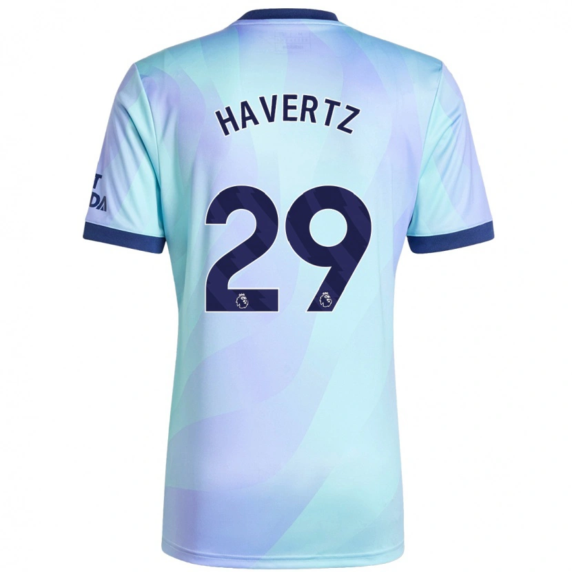 Danxen Dětské Kai Havertz #29 Aqua Třetí Hráčské Dresy 2024/25 Dres