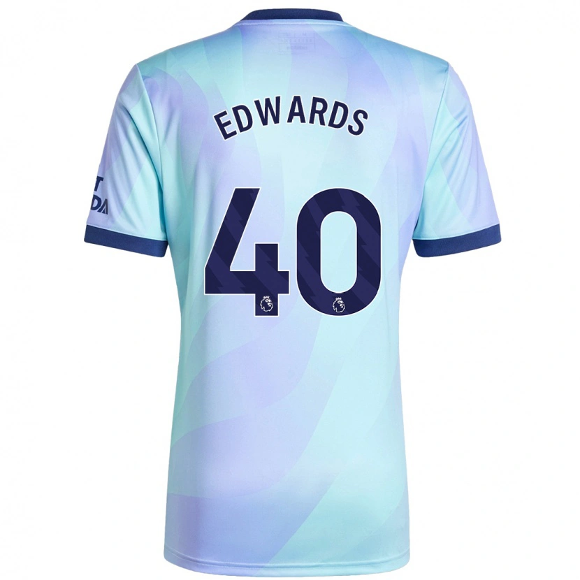 Danxen Dětské Khayon Edwards #40 Aqua Třetí Hráčské Dresy 2024/25 Dres