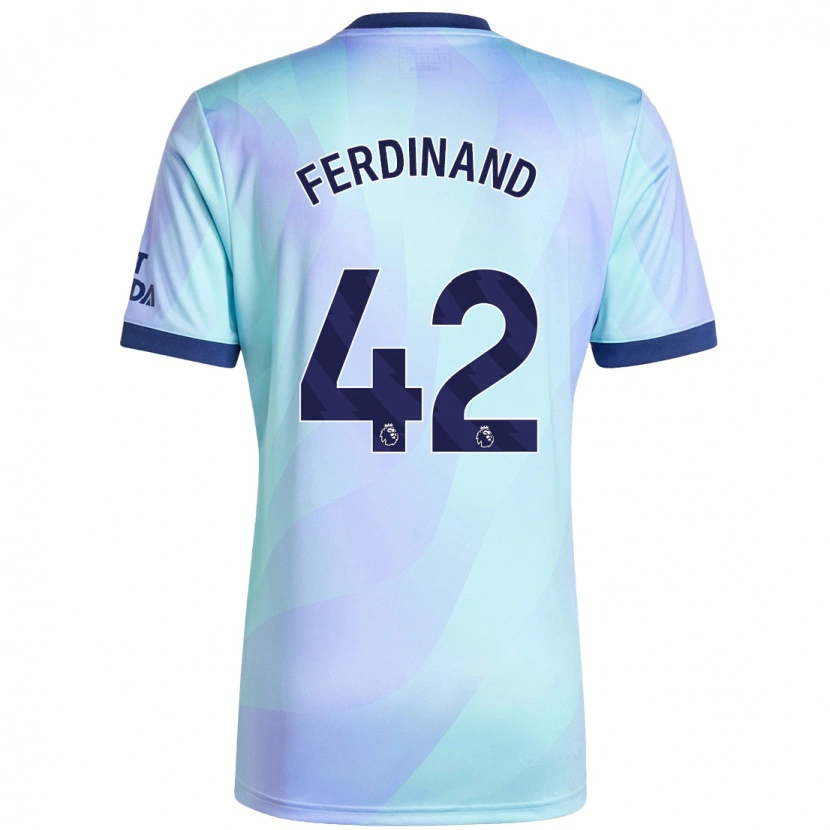 Danxen Dětské Seb Ferdinand #42 Aqua Třetí Hráčské Dresy 2024/25 Dres