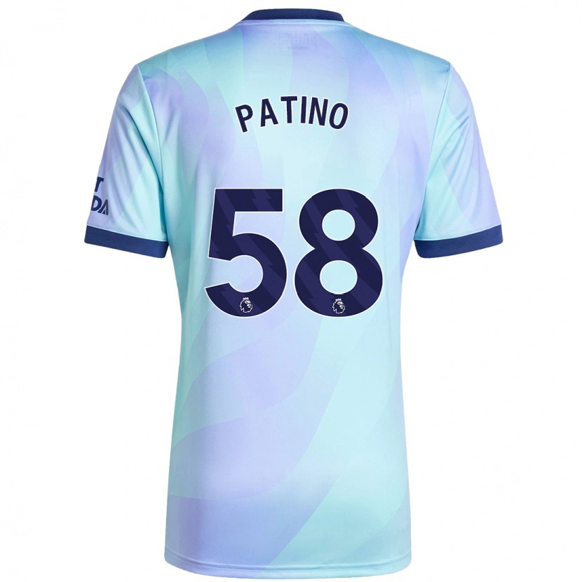 Danxen Dětské Charlie Patino #58 Aqua Třetí Hráčské Dresy 2024/25 Dres