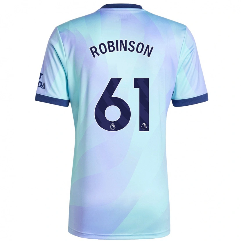 Danxen Dětské Josh Robinson #61 Aqua Třetí Hráčské Dresy 2024/25 Dres