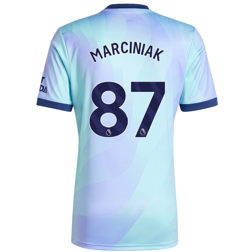 Danxen Dětské Alex Marciniak #87 Aqua Třetí Hráčské Dresy 2024/25 Dres